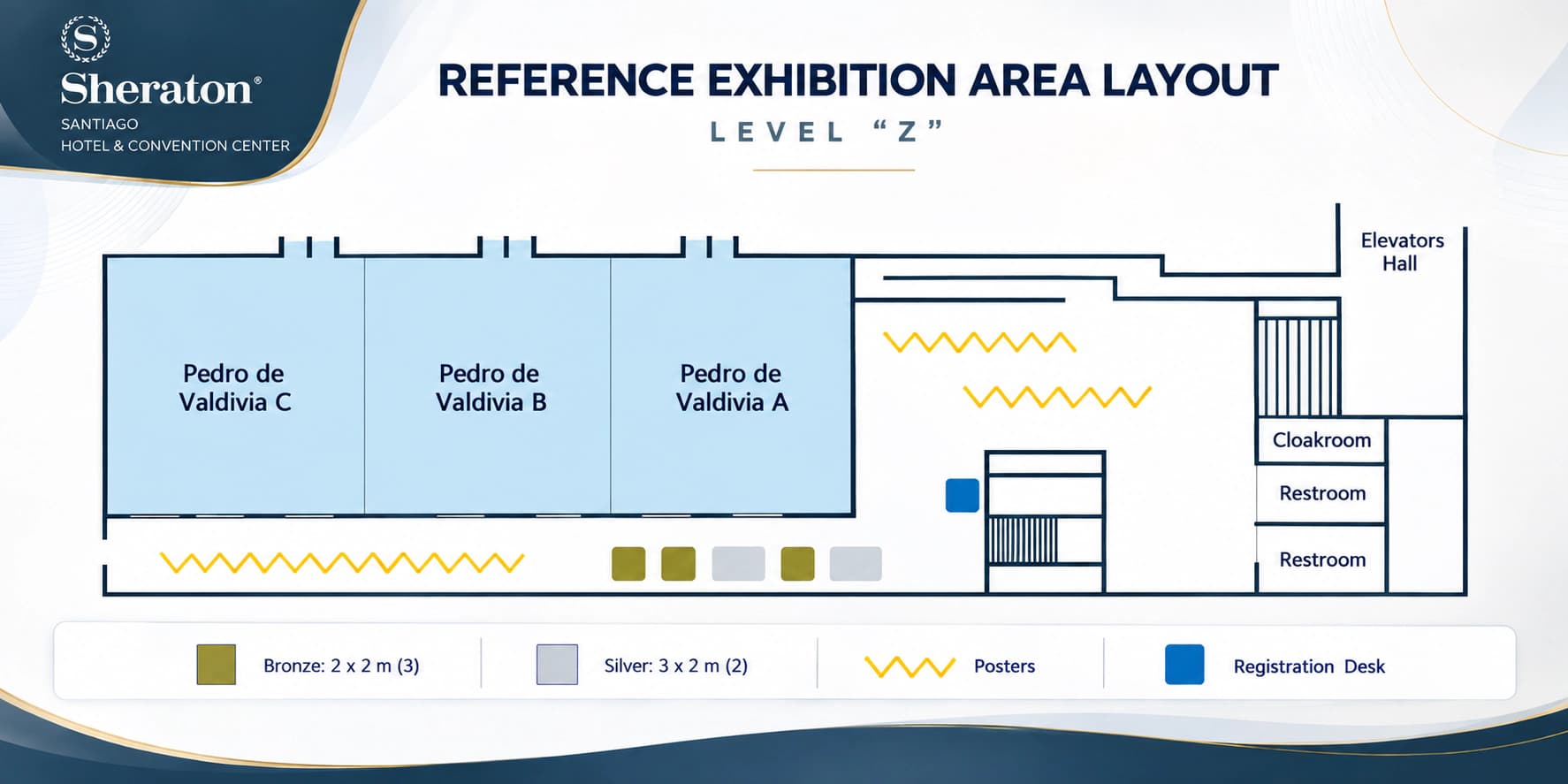 Reference layout plan of Level "Z" exhibition area